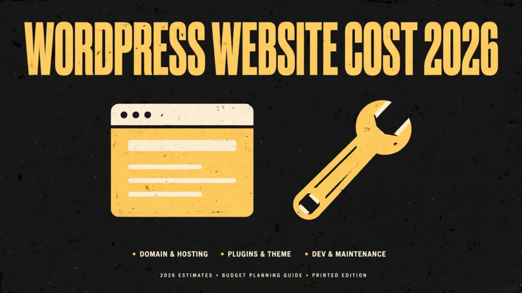 How much does a WordPress website cost for a small business in 2026